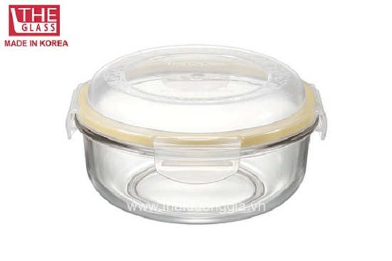 圆形玻璃食品容器